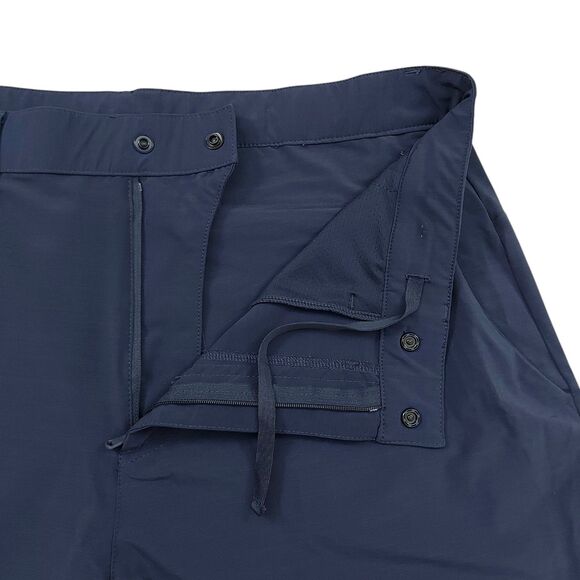 Fabletics The Only Pant Mens Large Navy Flat Front Tapered Snap Stretch Athletic - Picture 4 of 12